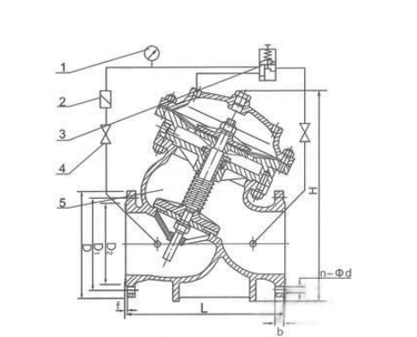 K8凯发官网网址活塞式安全泄压阀AX742X结构图