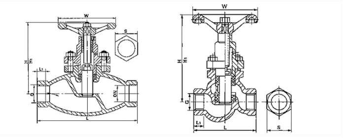K8凯发官网网址内螺纹柱塞阀结构图